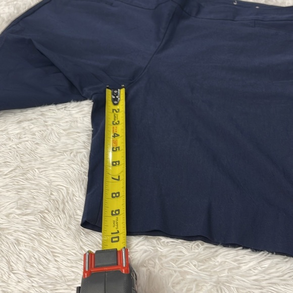 Chico's Blue Bermuda Shorts with Elastic Waistband PULL ON WOMENS SIZE 4 (US 20) - Picture 2 of 7